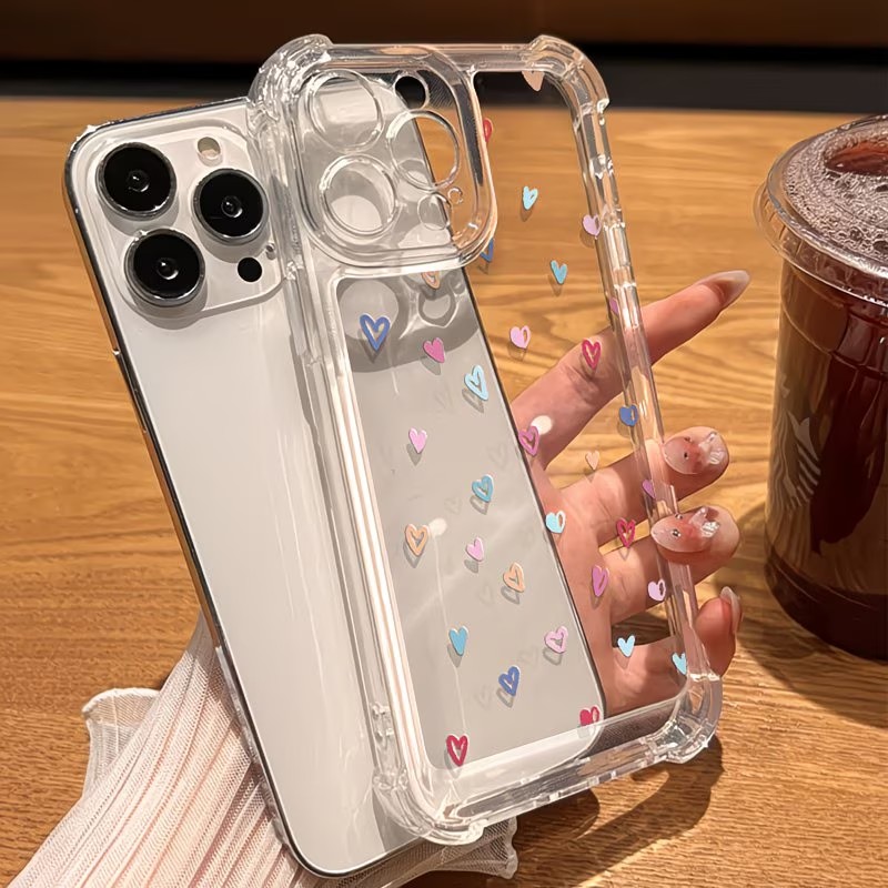 เคสโทรศัพท์ใสลายหัวใจหลากสี สำ - Apple Iphone 15 บทวิจารณ์และราคา